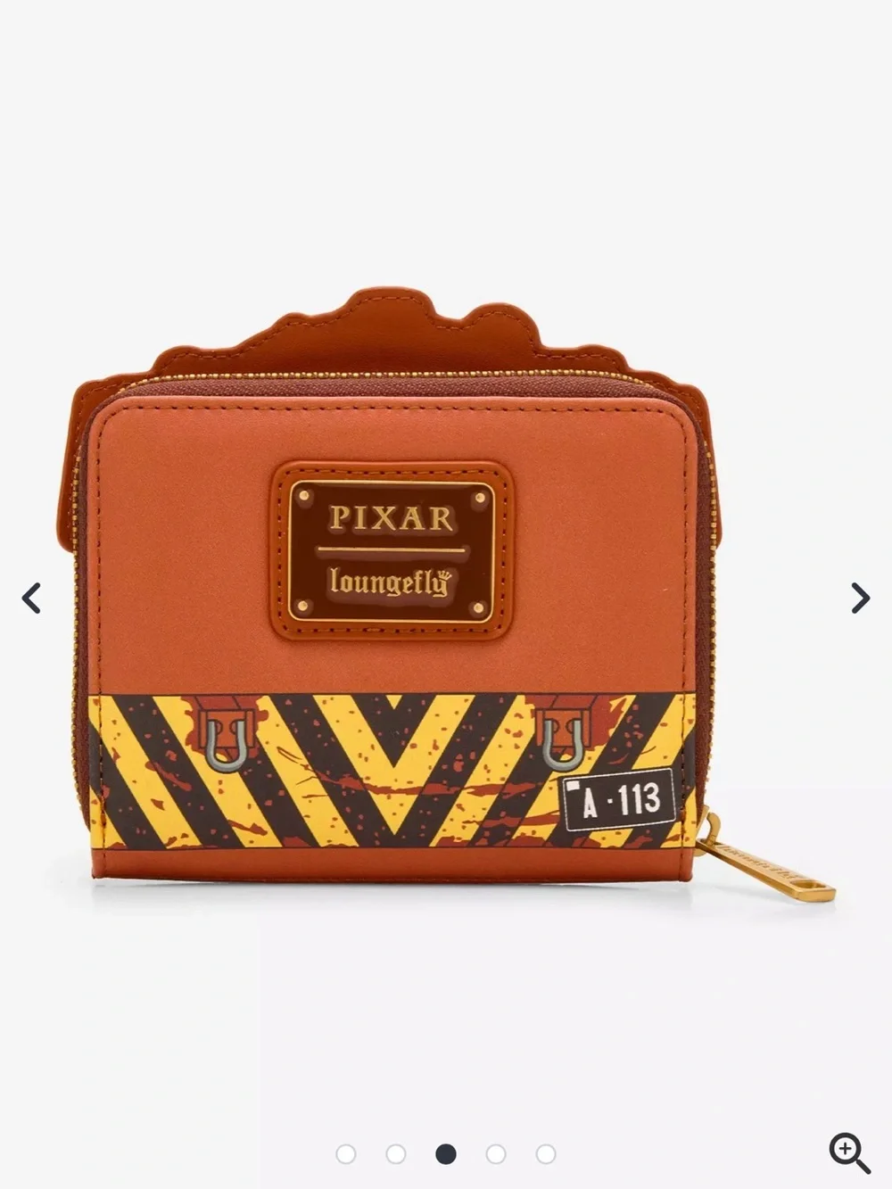 Loungefly Disney Pixar Cars Figural Mater Glow-in-the-Dark Accordion Wallet - Picture 3 of 7